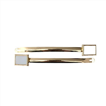 Plain Badge Clips White